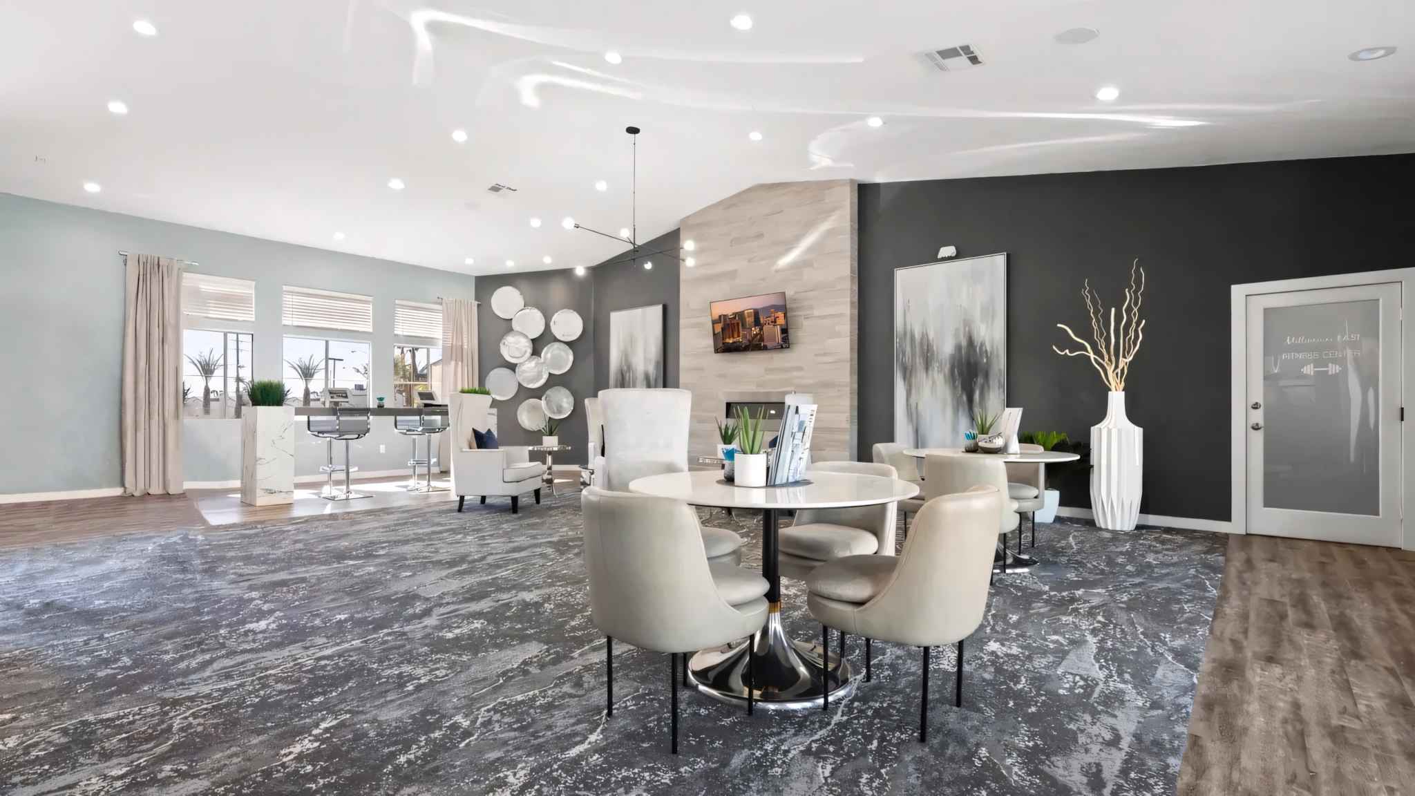 leasing office showing full view of leasing office with windows at Millennium East