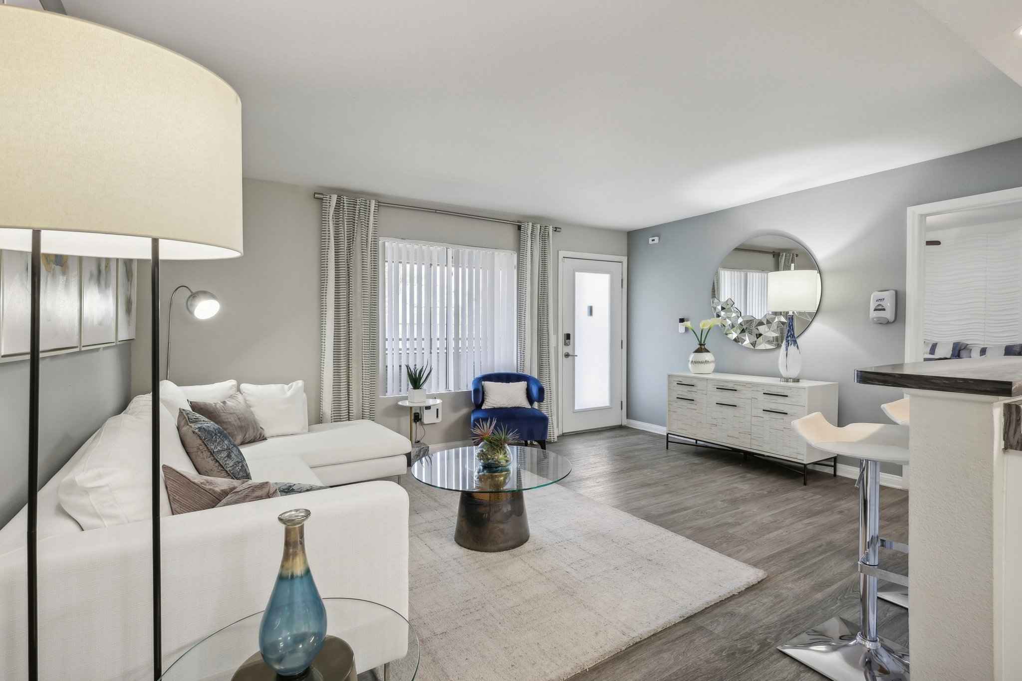 living room view showing entrance at Millennium East