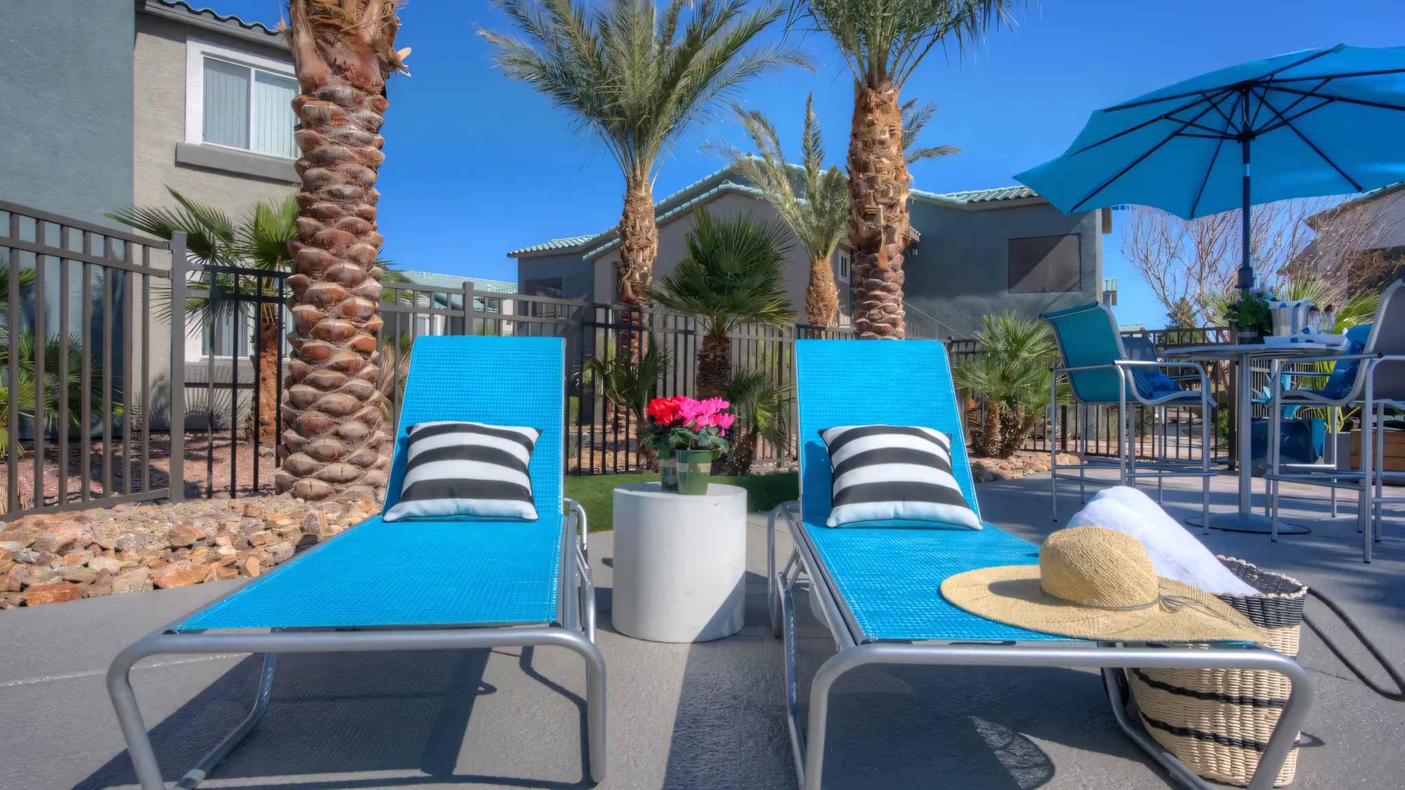 poolside loungers close up during daytime at Millennium East