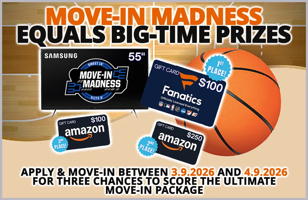 Millennium East Apartments move-in special promotion